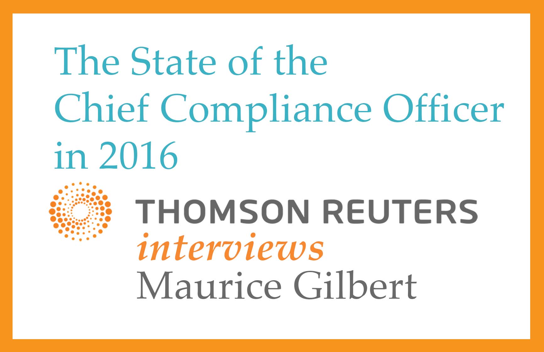 The State of the Chief Compliance Officer in 2016