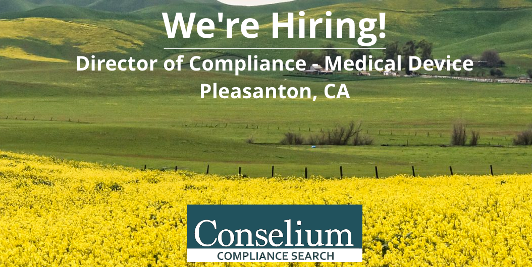 Director of Compliance, Premier Global Medical Device Company, Pleasanton, California