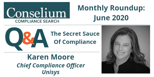 Monthly Roundup – June 2020 – Q&A with Karen Moore – The Secret Sauce Of Compliance
