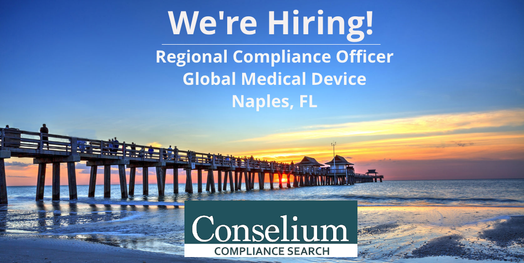 Regional Compliance Officer, Global Medical Device, Naples, FL