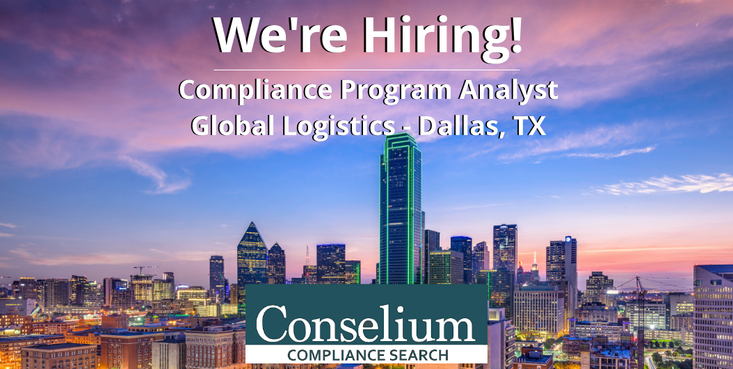 Compliance Program Analyst, Global Logistics Company, Dallas, TX