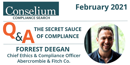 Monthly Roundup – February 2021 – Q&A with Forrest Deegan  – The Secret Sauce Of Compliance