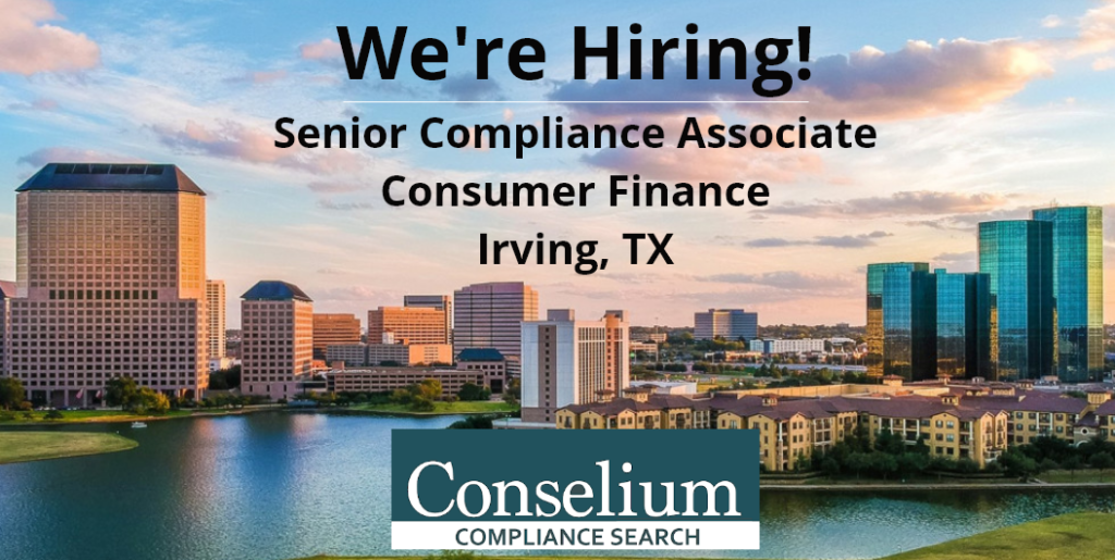 senior-compliance-associate-consumer-finance-irving-tx-conselium