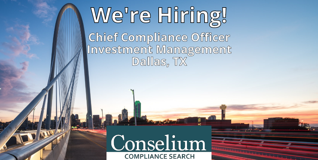 Chief Compliance Officer, Investment Firm, Dallas TX