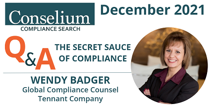 Monthly Roundup – December 2021 – Q&A with Wendy Badger – The Secret Sauce Of Compliance