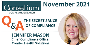 Monthly Roundup – November 2021 – Q&A with Jennifer Mason – The Secret Sauce Of Compliance