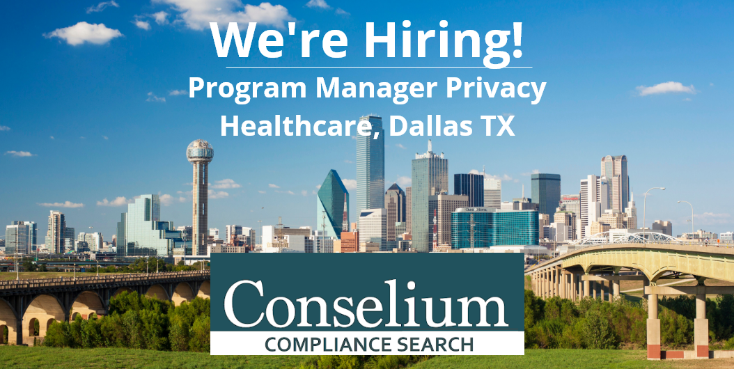 Program Manager Privacy, Healthcare, Dallas TX