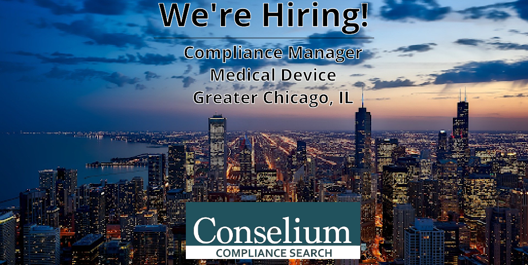 Compliance Manager, International Medical Device, Greater Chicago, IL