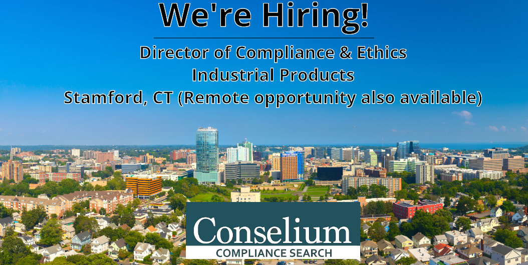 Director of Compliance and Ethics, Industrial Products, Stamford, CT (Remote opportunity also available)