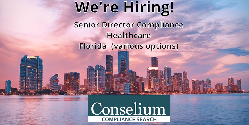 Senior Director Compliance, Healthcare, Florida (various options)