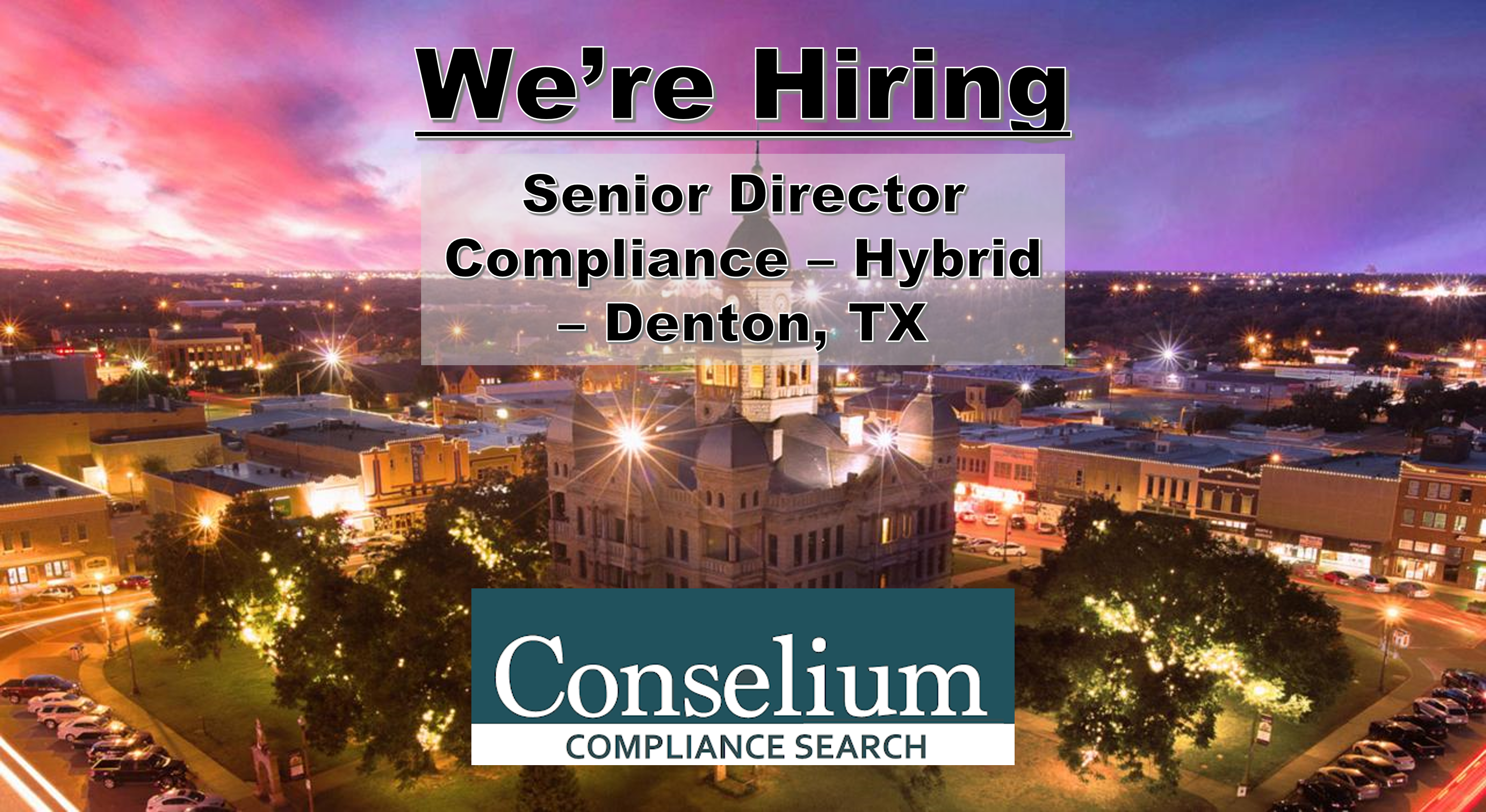 Senior Director Compliance, Denton, TX (Hybrid)