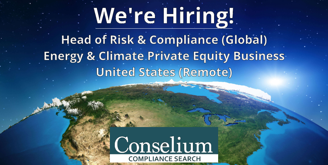 Head of Risk & Compliance (Global), Energy and Climate Private Equity Business, United States (with regular Travel)