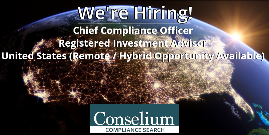 Chief Compliance Officer, Registered Investment Advisor, United States (Remote / Hybrid Opportunity Available)