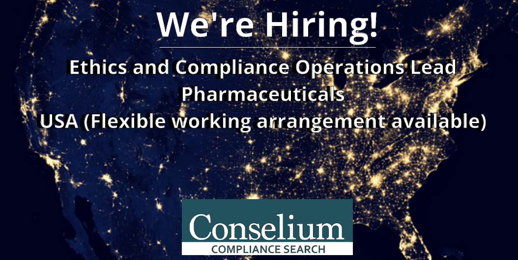 Ethics and Compliance Operations Lead, Pharmaceuticals, USA (Flexible working arrangement available)