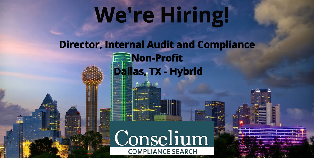 Director, Internal Audit and Compliance, Non-Profit, Dallas, TX – Hybrid