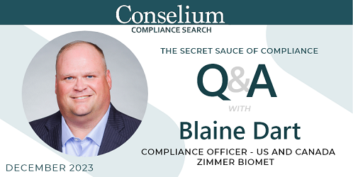 Monthly Roundup – December 2023 – Q&A with Blaine Dart – The Secret Sauce Of Compliance