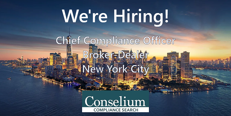 Chief Compliance Officer, Broker-Dealer, New York City